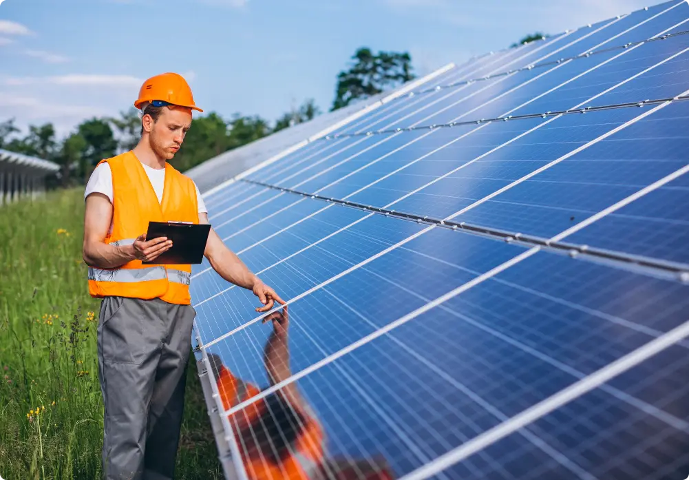 Solar Panel Worker